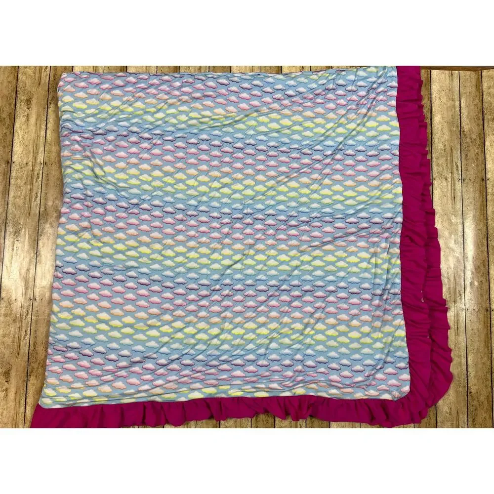 Posh Peanut Lisa Frank Angel Kitty Luxe Patoo Bamboo Blanket 60x60